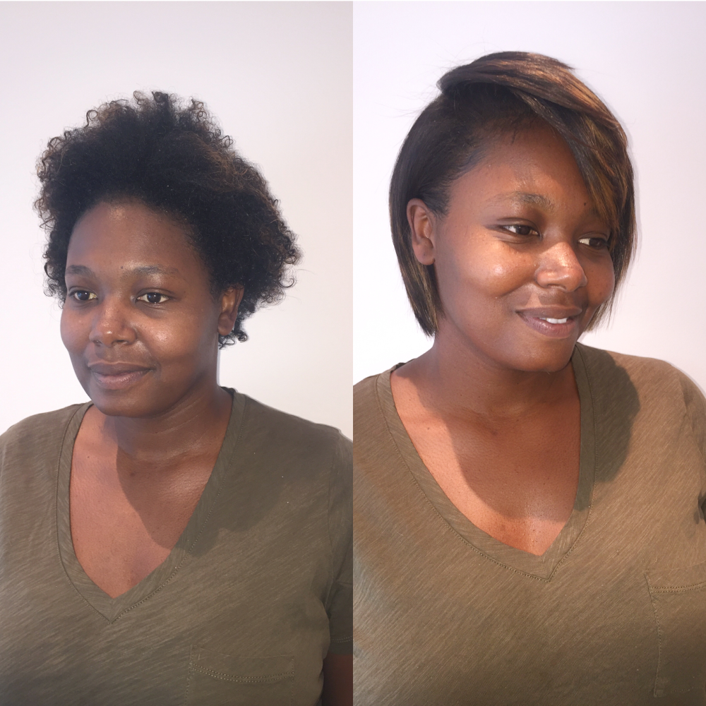 Natural Hair Before and After Hair & Co Brooklyn