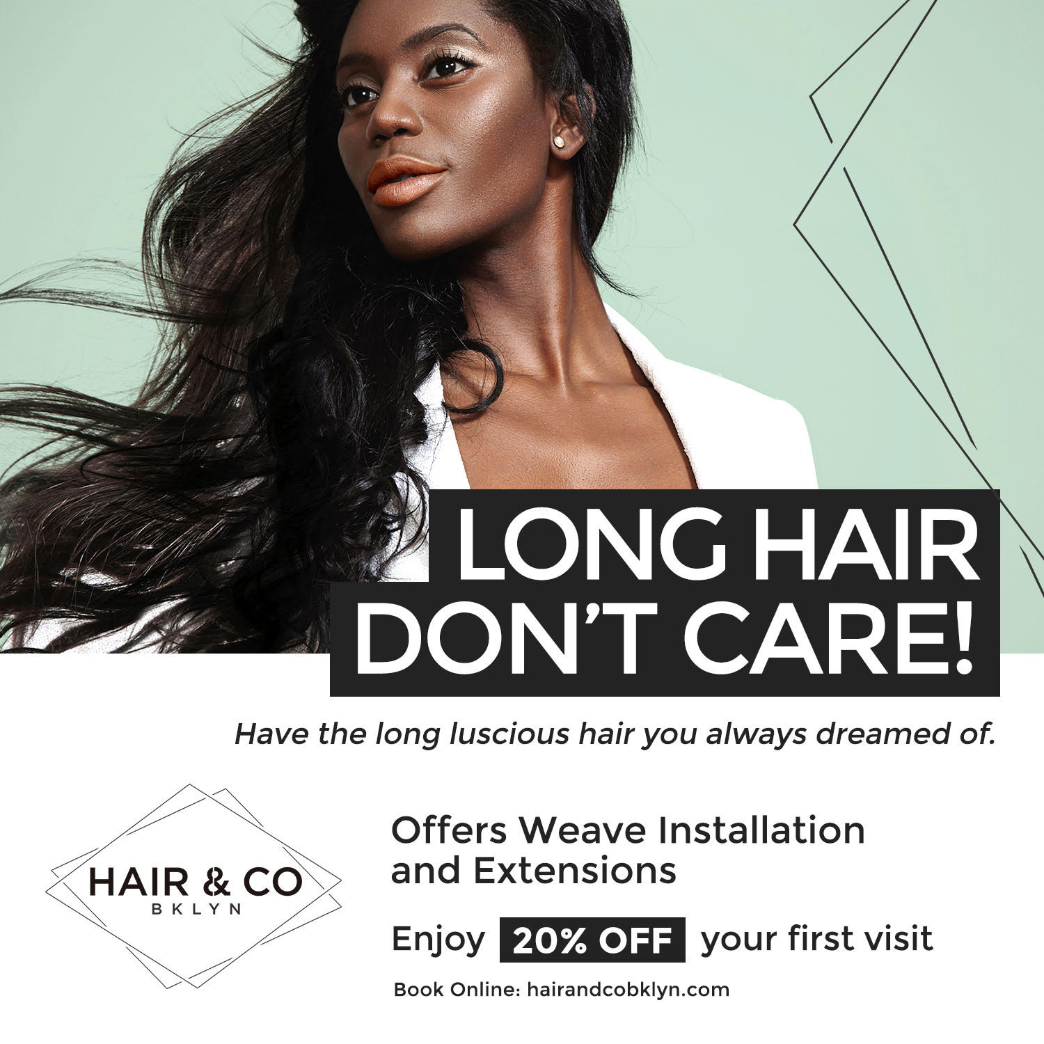Hair & Co BKLYN Weave Installation & Hair Extension Promotion Prospect Heights Brooklyn Salon
