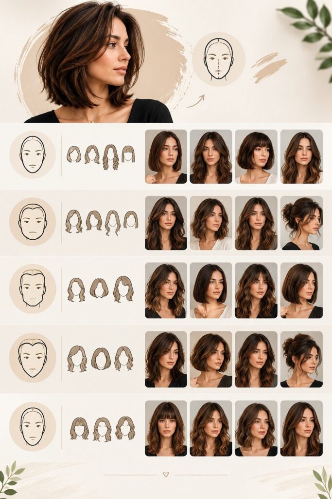 face shape haircuts